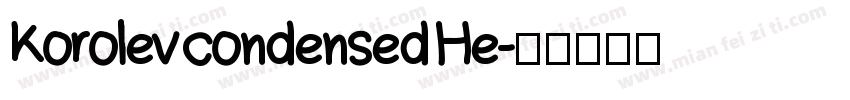 Korolev condensed He字体转换